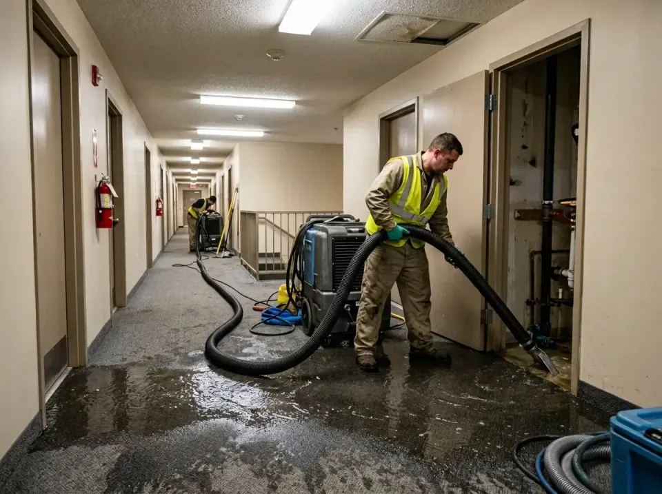 multi-unit-apartment-hallway-f-005 — frequently asked questions, Emergency Burst Pipe Water Extraction & Removal in Bressler…